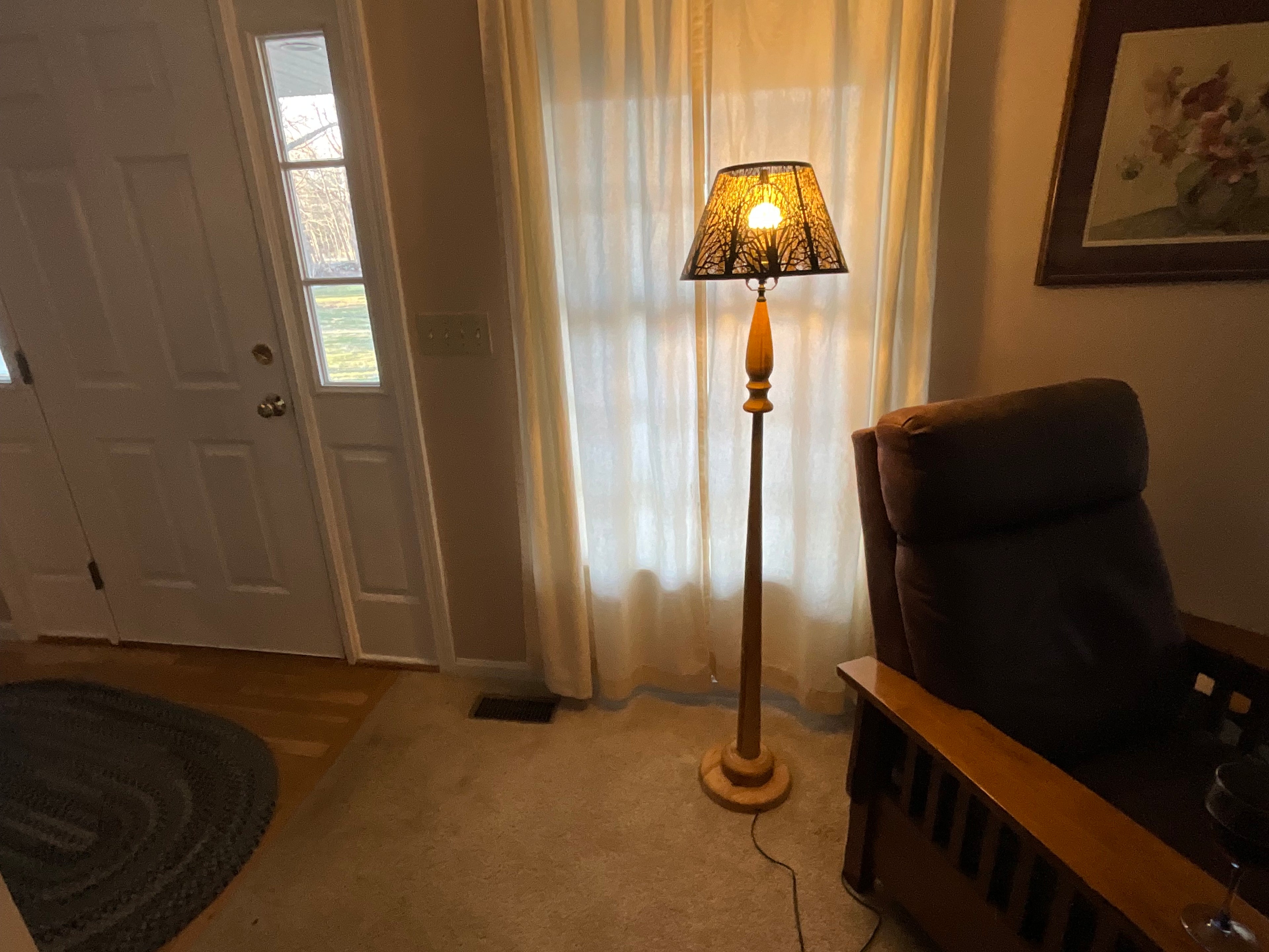 Hardwood Floor Lamp