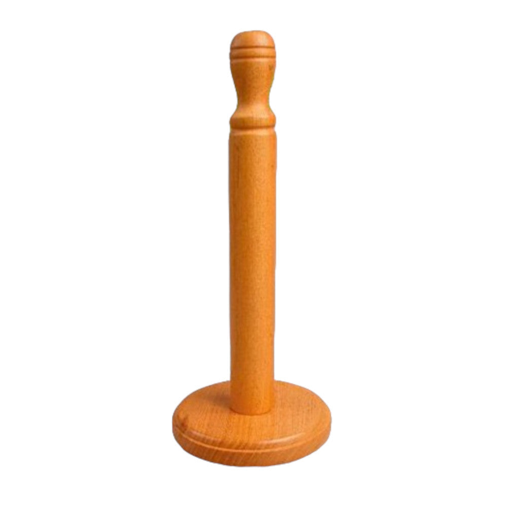 Turned ash paper towel holder